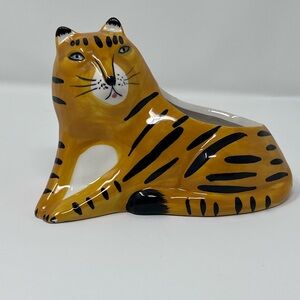 Ashland Ceramic Tiger Figurine - Gold and Black